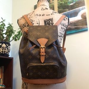 Authentic Louis Vuitton Montsouris MM Backpack